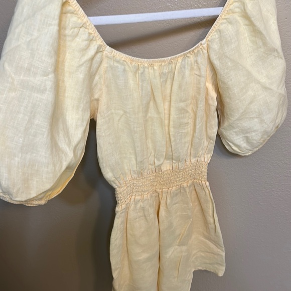 Bella Dahl Soft Yellow romper - Picture 7 of 8